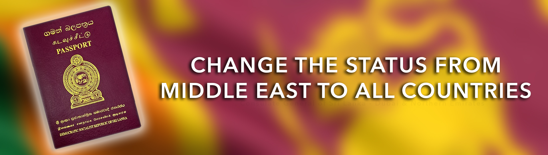 Change the Status from Middle East to All Countries