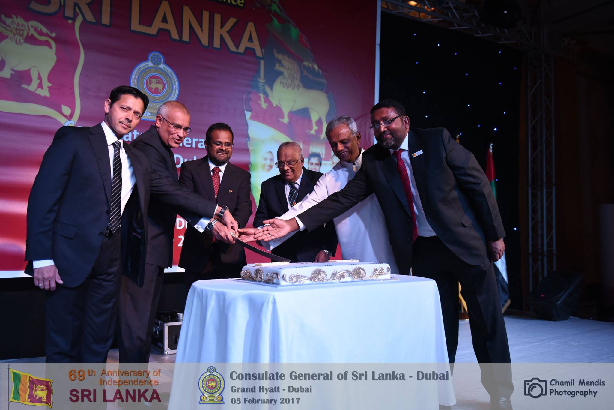Cake Cutting Consulate General of Sri Lanka Dubai, United Arab Emirates