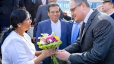 Warm welcome to President at Moscow Airport